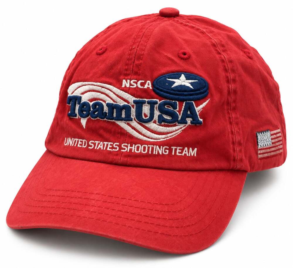 Team USA United States Shooting Team Hat Red Baseball Cap